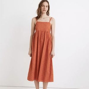 Madewell Eyelet Summertime Midi Cami Dress XS NWT